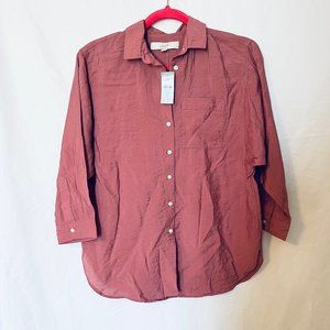 NWT LOFT Mauve Rose Blouse - Size XXS Petite